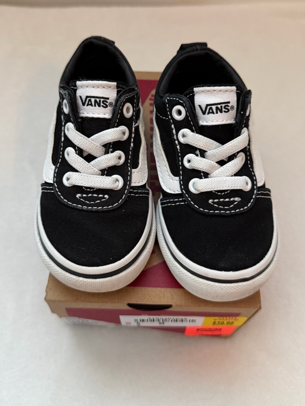 Vans Black & White Toddler Old Skool Sneakers
